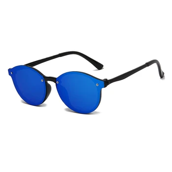 NY Mode Runde Solbriller Mænd Vintage Sport Fiskeri Sol Briller Mandlige Kørsel Nuancer Gogglea Sort Brun Blå Eyewears UV400