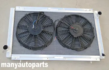 Aluminum radiator+2 pcs fans for SUBARU IMPREZA WRX GC8 STI 2.0L 1992-2000 Manual