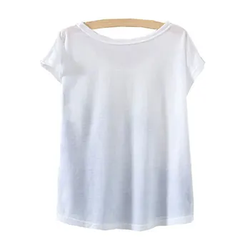 KaiTingu Nye Mode, Vintage Forår Sommer T-Shirt til Kvinder Toppe Print T-shirt Kanin Trykt Hvid Kvinde Tøj