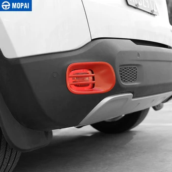 MOPAI Metal Bil Bageste Hale Tåge Lys Lampe Dække Dekoration Trim for Jeep Renegade Op Udvendigt Tilbehør Bil Styling