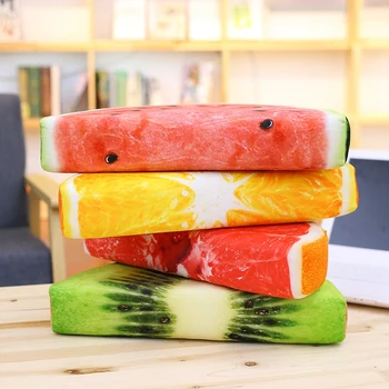 Kreative simulering frugter svamp fyldt vandmelon kiwi pude sommeren lækkert mad til børn