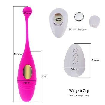 Bundløse trusser Trådløs Fjernbetjening Vibrator Vibrerende Æg Bærbare Bolde Vibrator G Spot Klitoris Massager Voksen Sex legetøj til Kvinder