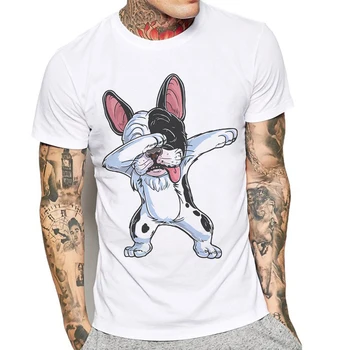 Nyeste Mænd T-Shirt Sjovt At Duppe Dog Print Fransk Bulldog Fashion Herre T-Shirt Kortærmet Basic T-Shirts Bomuld, Toppe, T-Shirts