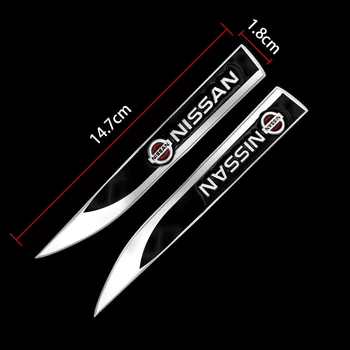 2stk Bil organ Side Logo Badge Mærkat For Nissan ' Nismo X-trail Almera Qashqai Tiida Teana Bil Styling tilbehør til Bilen