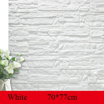 70*77cm Brick wall Stickers DIY 3D-PE Skum Tapet Paneler Værelses Decal Sten Dekoration Præget Selv Adhensive 3D Mur