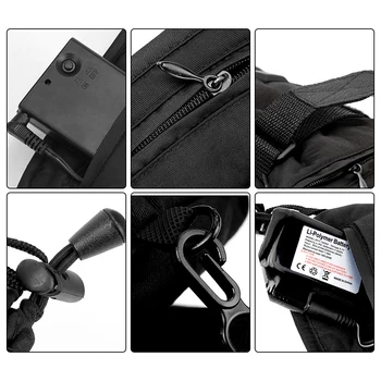 USB-Elektrisk Opvarmede Handsker 3,7 V 4000 MAh Genopladeligt Batteri Drevet Hånd Varmere For Jagt, Fiskeri, Skiløb Motorcykel Cykling