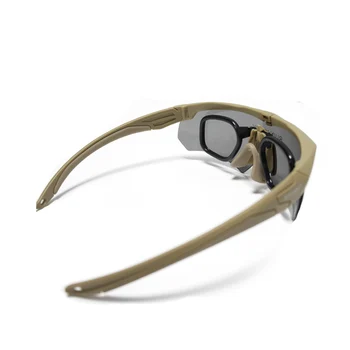 Taktiske Briller Airsoft Sport Skydning Brillerne Militære Beskyttelsesbriller Sikkerhed Udendørs Jagt Vandring Beskyttelse Af Øjne Solbriller 3 Linse