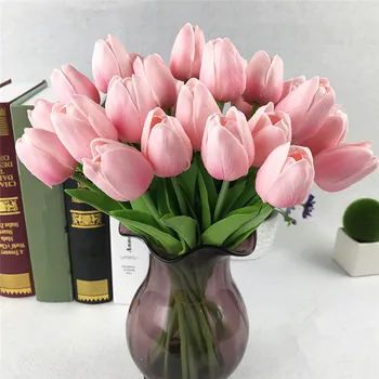 10stk Tulip Kunstig Blomst Rigtige Touch Kunstige Buketter af Falske Blomster til Bryllup Dekoration Blomster Hjem Haven Indretning