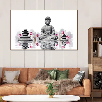 Lærred maleri væg kunst, Shakyamuni Buddha Malerier stue dekoration væg billeder Moderne Hjem Decor Kunst Plakater Cuadros