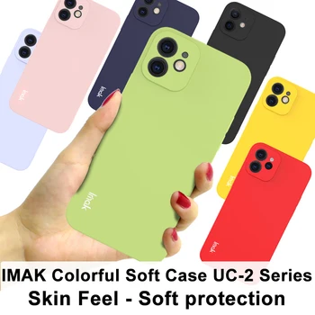 Imak Farverige Blødt TPU cover til iPhone 12 mini 12 12 Pro 12 Pro Max antal Dække Huden til at Føle med Kamera Linse Beskyttelse