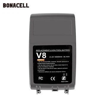Bonacell V8 4000mAh 21.6 V Batteri Til Dyson V8 Batteri Absolut V8 Dyr Li-ion SV10 Støvsuger Genopladeligt BATTERI L70