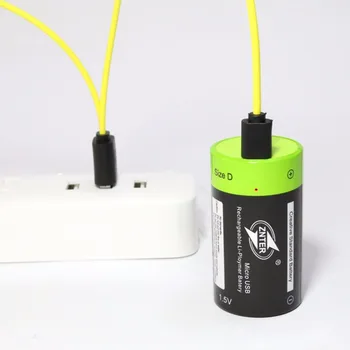 ZNTER Høj Kvalitet Praktiske 1,5 V 4000mAh USB-Genopladelige D Lithium-Polymer-Batteri til Kamera Drone Tilbehør Hot Salg