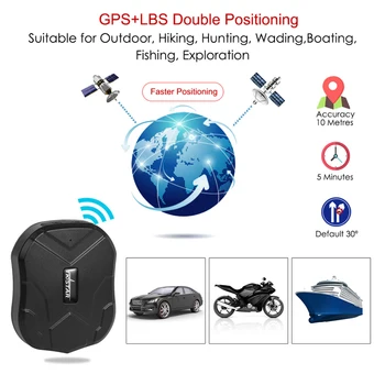 GPS Tracker Bil 5000mAh 90 Dages Standby 2G Køretøj Tracker GPS Locator Vandtæt Magnet Stemme Overvåge tracking enhed