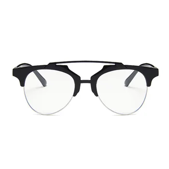 2020 New Kids Anti Blå Lys Briller Mode Runde Briller Børn Semi-Uindfattede Klar Linse Brille Ramme oculos infantil
