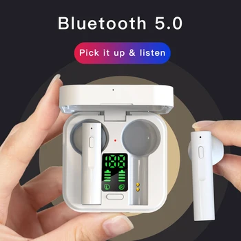 2020 Nye Tws øretelefon AIR6 Plus Noise Cancelling Trådløse Bluetooth-5.0 Air6 pro Sol opladning mini Øretelefoner, Hovedtelefoner headset