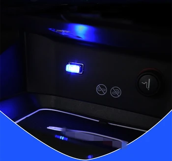 USB LED mini Wireless Bilen Ambient Belysning Atmosfære Dekorative Milde Lys, Multifunktions For Peugeot 5008 2017-2019