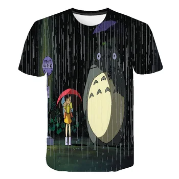 Totoro 3D-print kids t-shirt baby piger tøj Studio Ghibli Kawaii camisetas Miyazaki Hayao Sjove Tegneserie T-shirt Søde Toppe