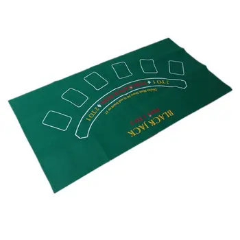 Dobbelt-sidet Ikke-vævet Spil Dug russisk Roulette og Blackjack Gambling Tabel Mat Board Game 120*60cm