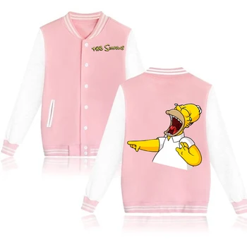The Simpsons Grine Kawaii Baseball Uniform Cool Jakke