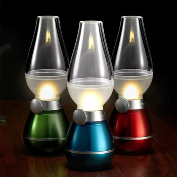 LED Retro Blæst LED-Lys Nat Lys Lys sengelampe Nyhed Gave USB-Genopladelige LED-Lampe