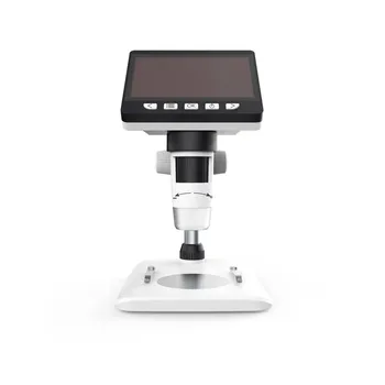 Mustool 1000X 4,3 Tommer LCD-Digital Mikroskop HD1080P med Justerbare Beslag Video Optagelse Værktøj for Test/Videnskab Desktop