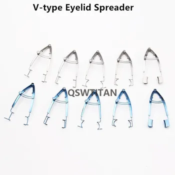 Eye Speculums V-formet åbent øjenlåg justerbar oplukker øjenlåg værktøj Oftalmologiske kirurgiske instrumenter