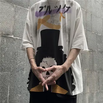 Harajuku Et Stykke Tshirt Streetwear Mænd Casual Løs Japan Shirts Drenge Sommeren Tegneserie T-Shirt Mode Japan Oversize Tshirt