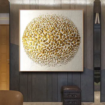 Abstract Golden Tree Art Moderne Billeder på Lærred Maleri på Væg Kunst Plakat til stuen, Kontoret, Hjemmet Dekorative Udskriver Cuadros