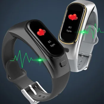 H109 Farve Headset Tale Smart band Armbånd pulsmåler Sport Smart Ur Passometer Fitness Tracker-Armbånd
