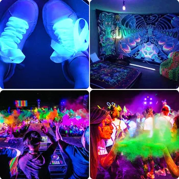 20 LED-UV-Violet Black Disco Lys DJ Par UV-Lampe, bryllupsfest Xmas Bar Lampe Laser Fase Wall Washer Spot Light-Baggrundsbelysning