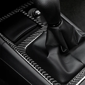 For Mitsubishi Lancer EVO X HR. 2008-Gear Shift Panel Frame Carbon Fiber Sticker Gear Hoved Surround Trim Bil Tilbehør