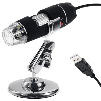 Mega Pixels 500X 1000X 1600X 8 LED Digital USB-Mikroskop bundkort reparation Forstørrelse Elektroniske Stereo USB Endoskop Kamera
