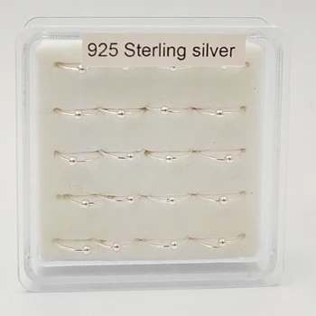 925 Sterling sølv, Næse ring trendy helix brusk tragus næse piercing smykker 6mm 8mm 10mm 20pcs/pack