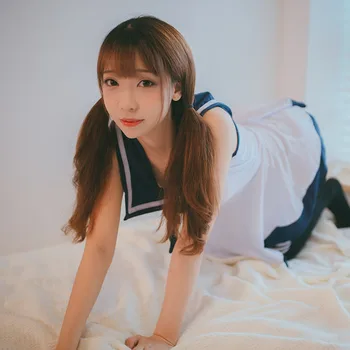 Japan/koreansk Skole Uniformer Sexet Cute Kvinder/Pige matroskrave JK Studerende Tøj Sæt kjole+Trusser Sæt Natklub fest tøj