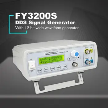 FY3200S 6MHZ Digital DDS Dual-channel-Funktion Signal Generator Vilkårlig Bølgeform/Puls Frekvens Meter OS