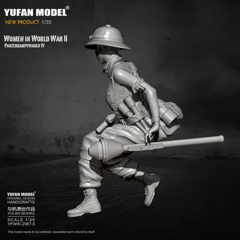 1/35 Yufan model Resin Model Tank soldier skønhed self-assembled YFWW-2067-5