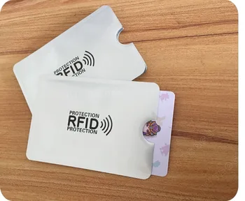 100 stk/masse Anti Scanning, RFID-Blokering Ærmet til Kreditkort, en Sikker Identitet ATM Kontaktløs Debitering IC ID Card Protector Blocker