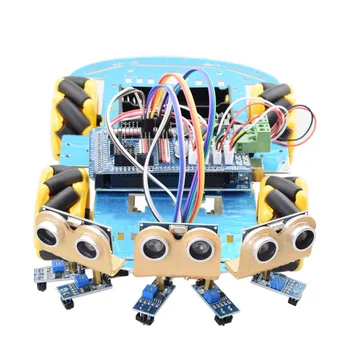 Online Tracking Hindring Undgåelse Mecanum-Hjulet Robot til Arduino Starter Kit Smart Bil med PS2 RC Robotteknologi Pædagogiske STAMCELLER Toy