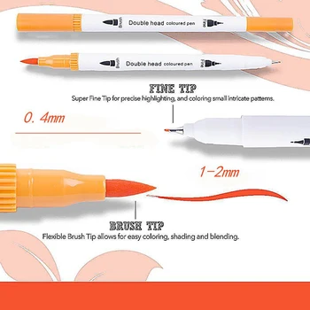 36/48/60/80/100 Farver Akvarel Markører for Tegning, Maleri, der er Professionel Vand-Farve Pensel, Pen Sæt Dual Tip til Skole