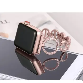 Kvinder Diamant band for Apple urrem 38mm 42mm iwatch band serie 5 4 3 Udskiftning af rem til apple ur band 6 44mm 40mm 2