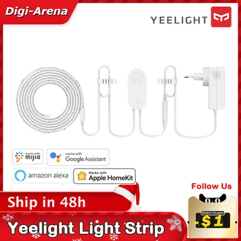 Yeelight RGB lightstrip 1S 2 meter RGB LED strip 110V 220V Wifi smart control Arbejde med Google assistent homekit