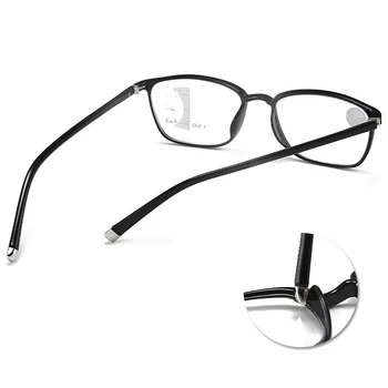 Iboode Optisk Progressive Multi-Focal Læsning Briller til Mænd, Kvinder Presbyopic Ultralet Brillerne Anti Blue Ray TR90 Ramme +1.0 4.0