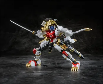 KOMISKE CLUB på lager Transformation IronFactory HVIS-EX45 LION OP yoroi shishimaru PVC-action Figur robot Legetøj