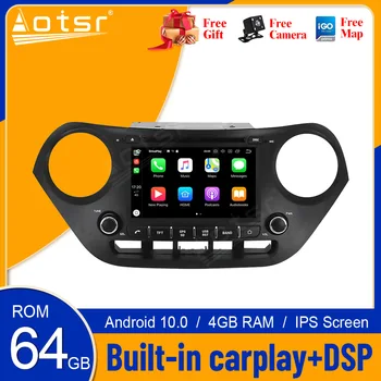 Android-10 PX6 DSP For Hyundai Grand I10 2018 2019 Bil Ingen DVD-GPS Multimedie-Afspiller hovedenheden Radio Audio Stereo Carplay 4+64GB