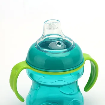 Silica Gel Sutteflasker Kopper Til Babyer Vand, Mælk, En Flaske Spædbarn Uddannelse Med Håndtag Kopper