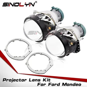 Sinolyn projektorens Linse For Ford Mondeo Mk4 Hella 3R G5 Linse Med Ramme Bi-Xenon Forlygte Linse Bruge D2S D1S D3S D4S FØRT HID Pære
