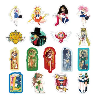 50/100pcs Sailor Moon Kuffert Mærkat Søde Tegneserie Vand-Is Månen Vogn Sag Computer, Klistermærker til Børnene Pige Gave legetøj
