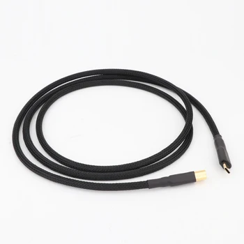 Yter High-end HiFi USB-kabel USB Type C Type B-audio data kabel til USB-DAC mobiltelefon