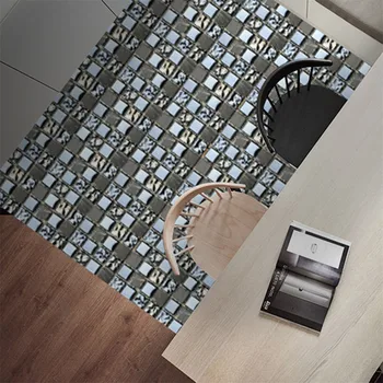 Fliser Mærkat Mosaik mønster moderne 30STK selvklæbende Badeværelse, Køkken boligindretning Wall Sticker 3D