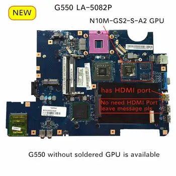 Originale Nye For Lenovo G550 LA-5082P bærbar PC bundkort med HDMI-port